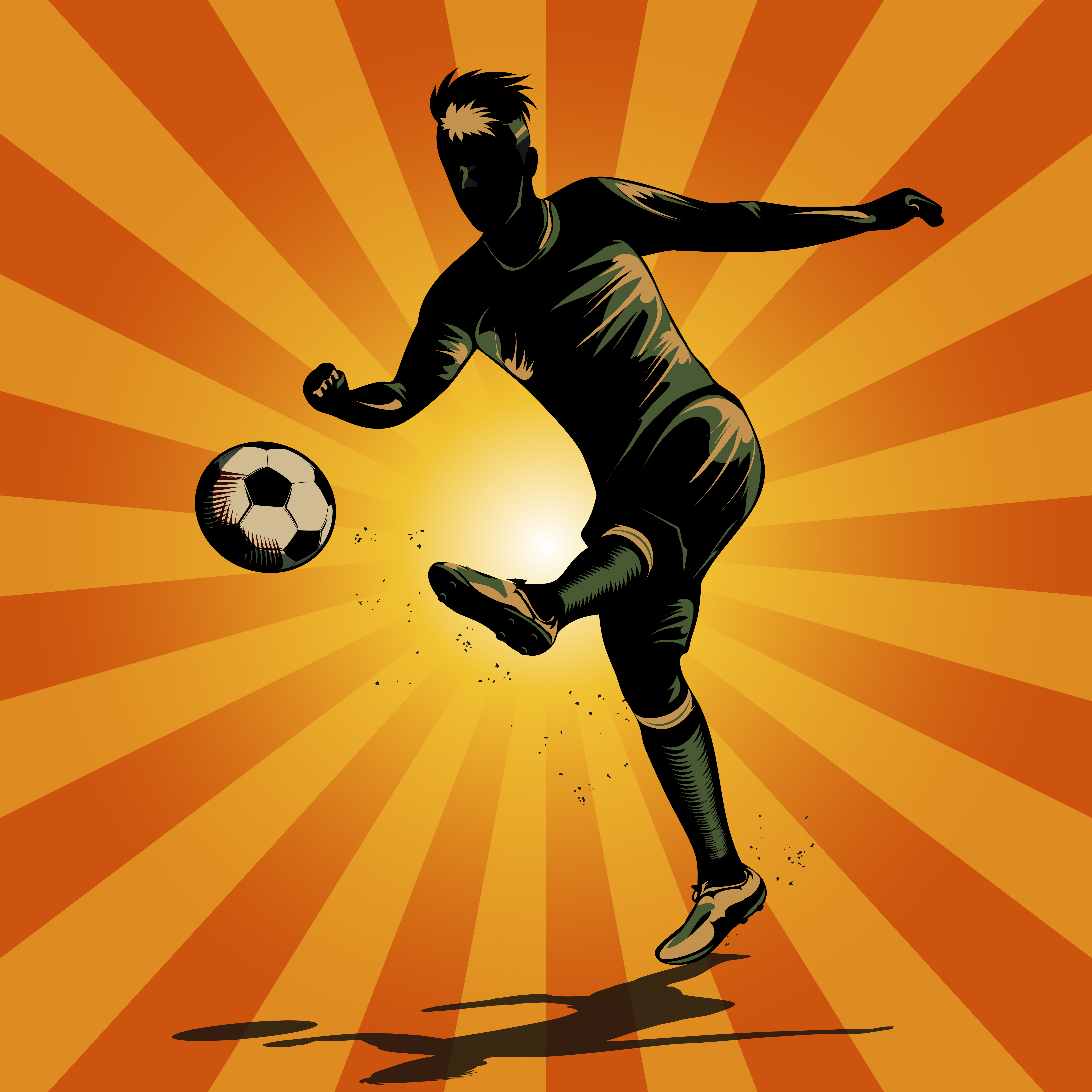 abstract soccer half volley 640445 Vector Art at Vecteezy