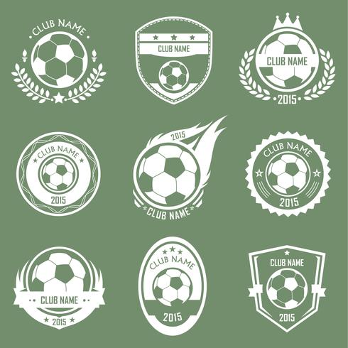 Soccer emblems logo vector