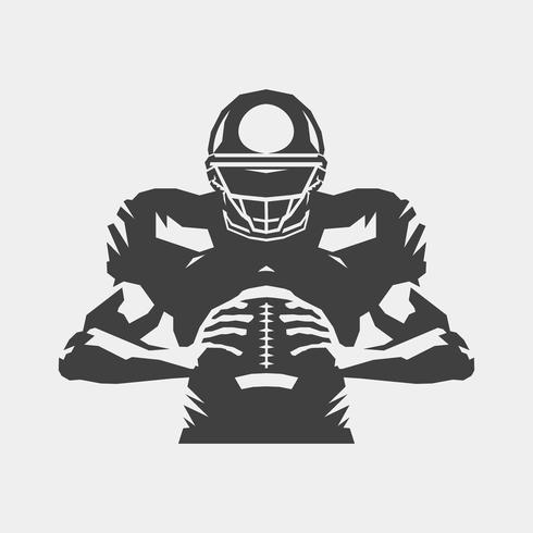 American football player vector