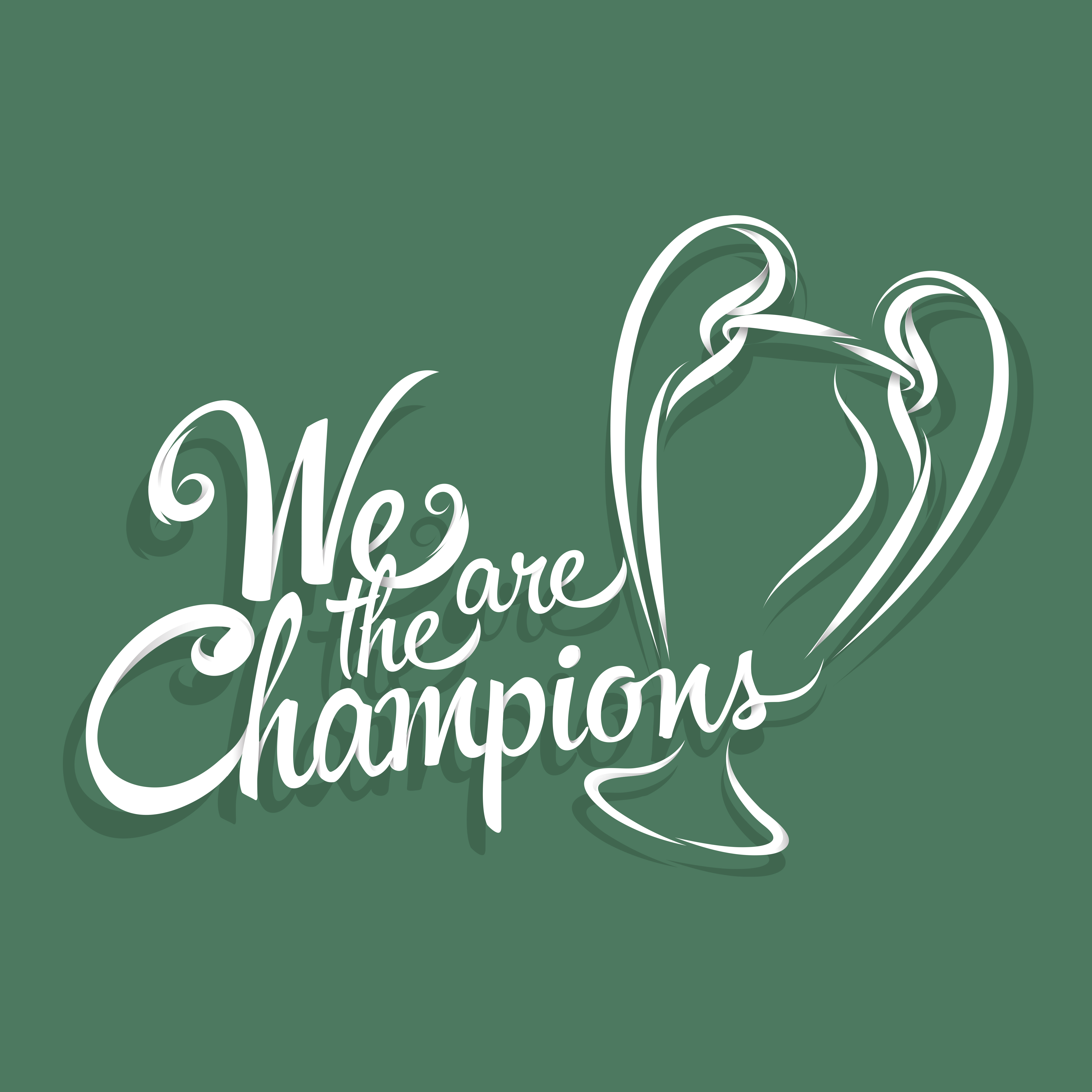 We are the champions 640509 Vector Art at Vecteezy