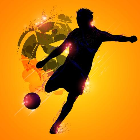 Futbolista de fantasia vector