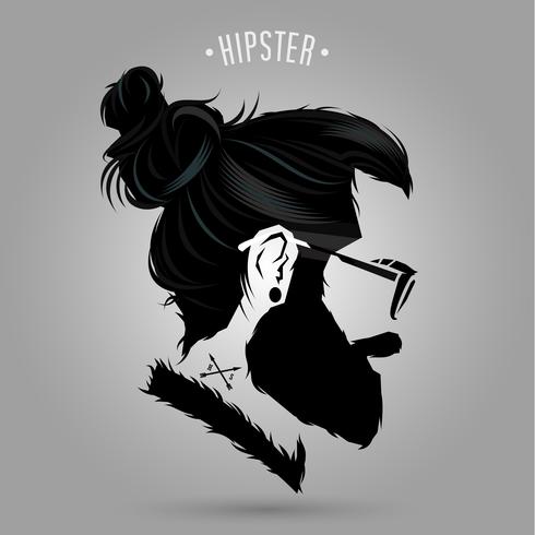 hipster indie sign vector