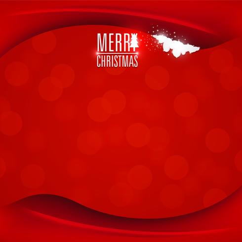 Tarjeta de navidad roja vector