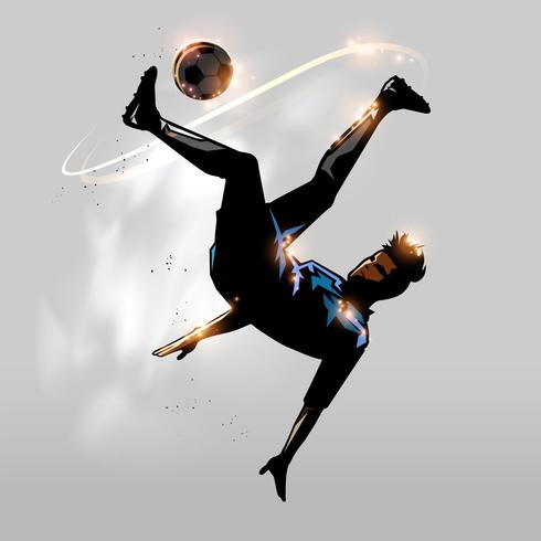 soccer over head vector