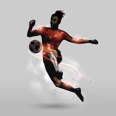 soccer knees touch vector