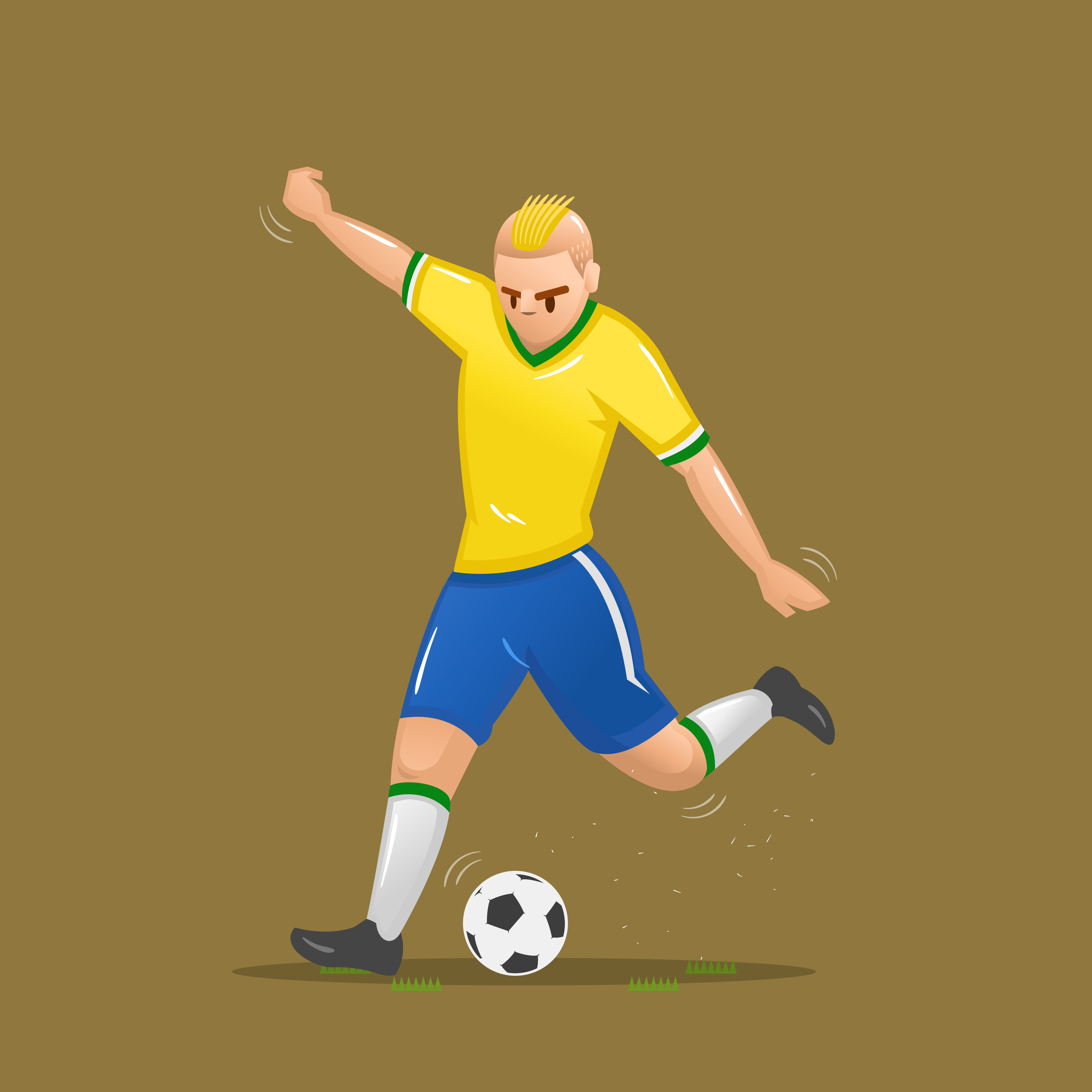 soccer cartoon shooting 640561 Vector Art at Vecteezy