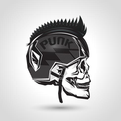 helmet head skull vector