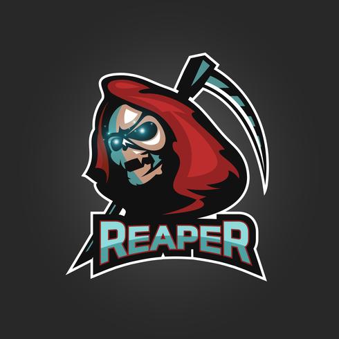 reaper emblem logo vector