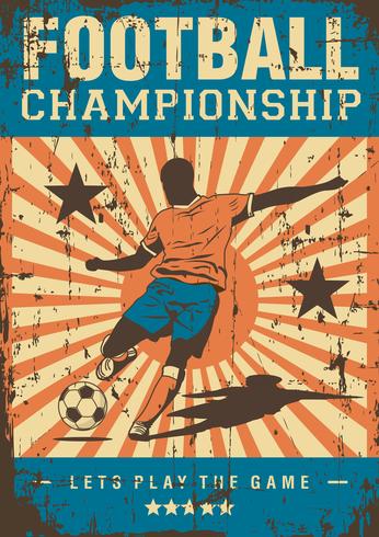 Soccer Football Sport Retro Pop Art Poster Signage vector