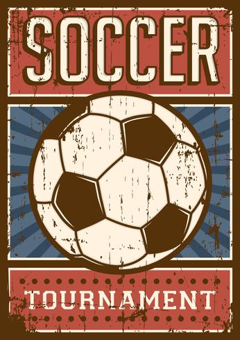 Soccer Football Sport Retro Pop Art Poster Signage vector