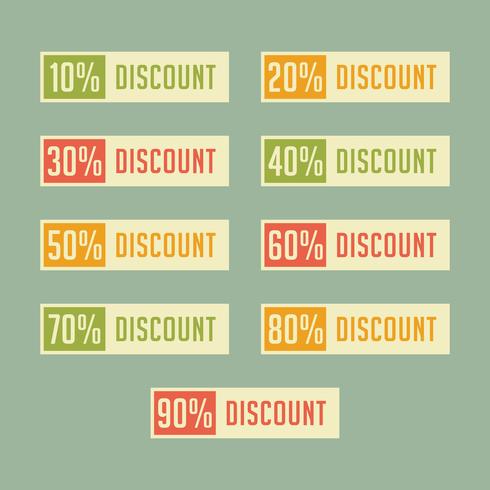 Retro discount badge sell sale promotion vector