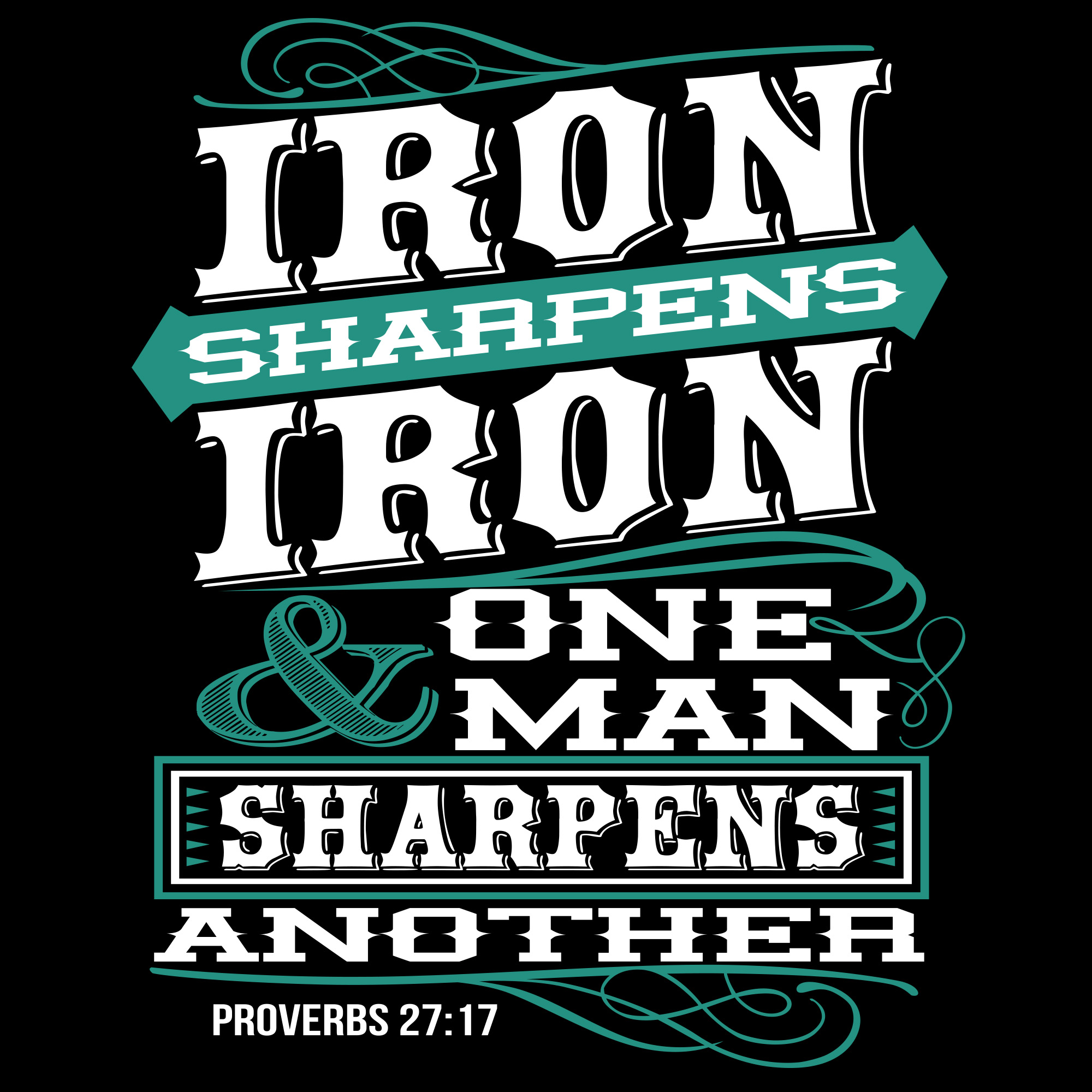 Iron Sharpens Iron 640770 Vector Art at Vecteezy