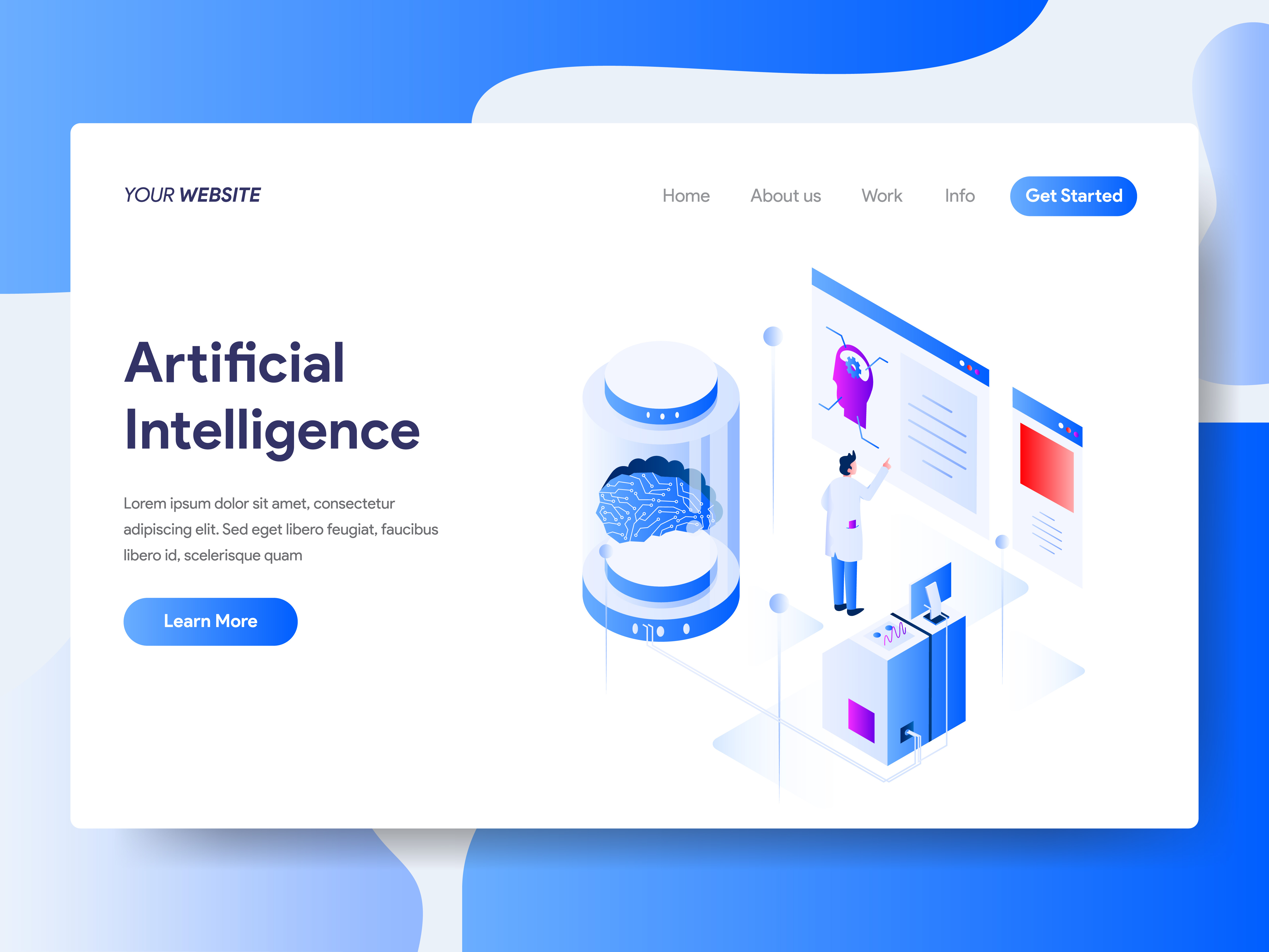Artificial Intelligence Website Templates Artificial Intelligence Website Templates