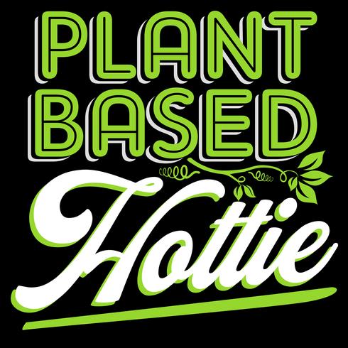 Planta basada hottie vector