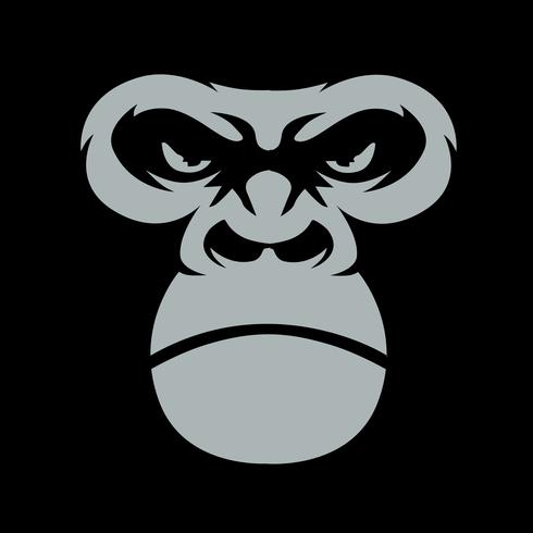 Gorilla Face Vector - Download Free Vectors, Clipart Graphics & Vector Art