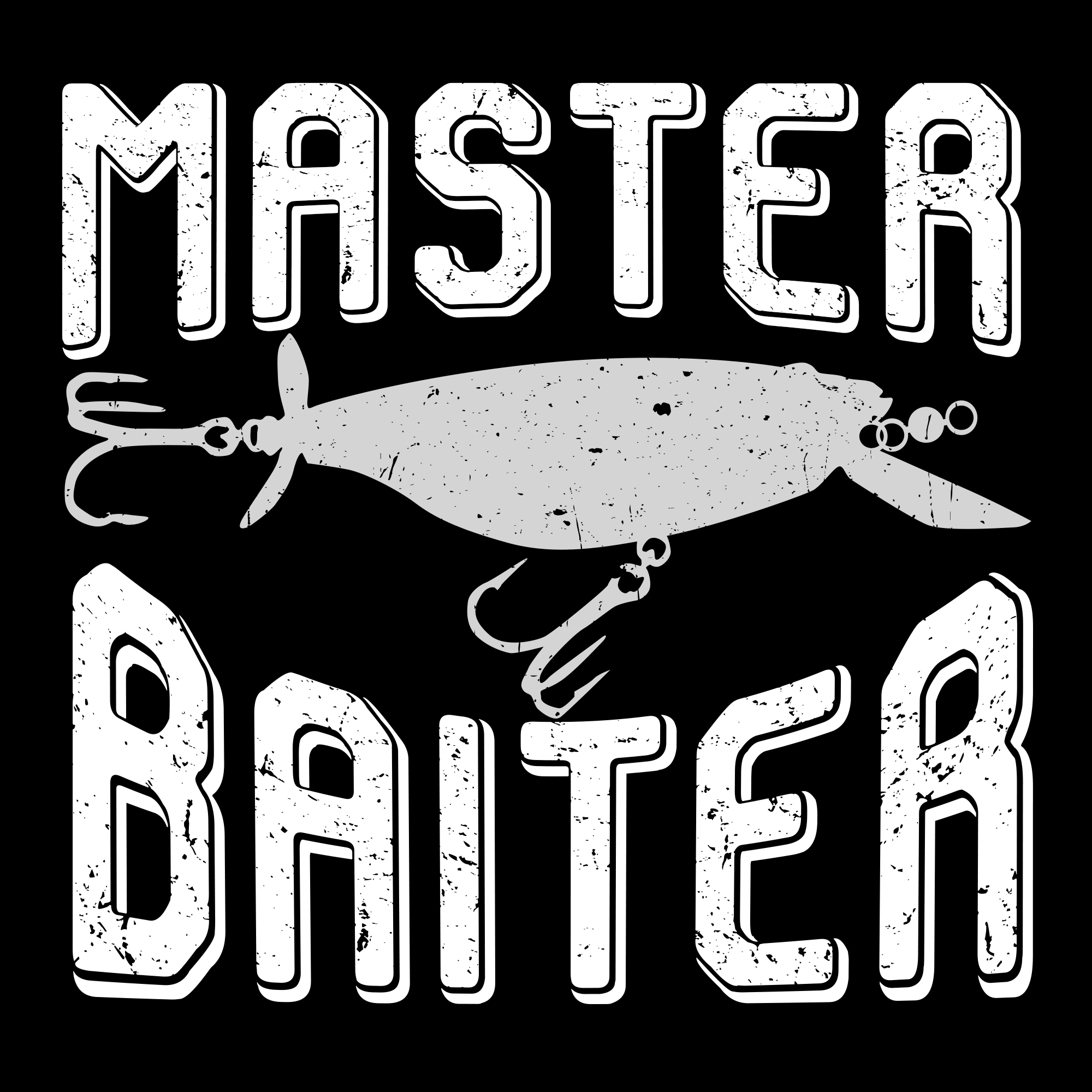 master baiter typography vector