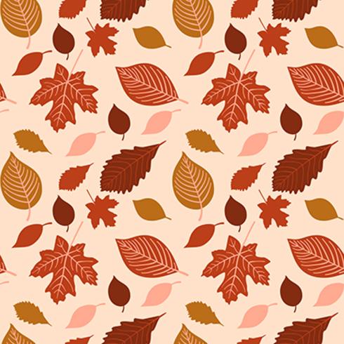 Vector hand drawn autumn seamless pattern