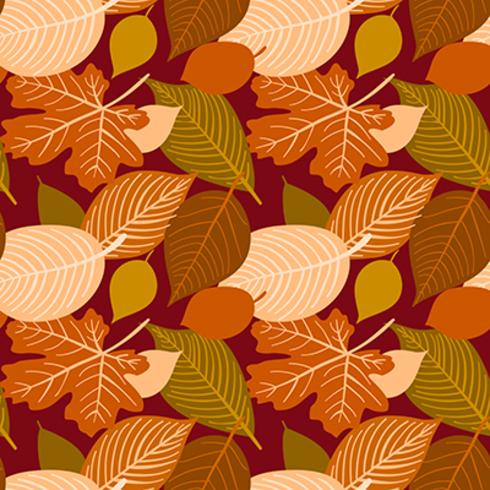 Vector hand drawn autumn seamless pattern