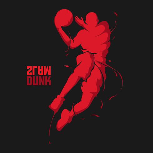 Slam Dunk Basketball Splash vector