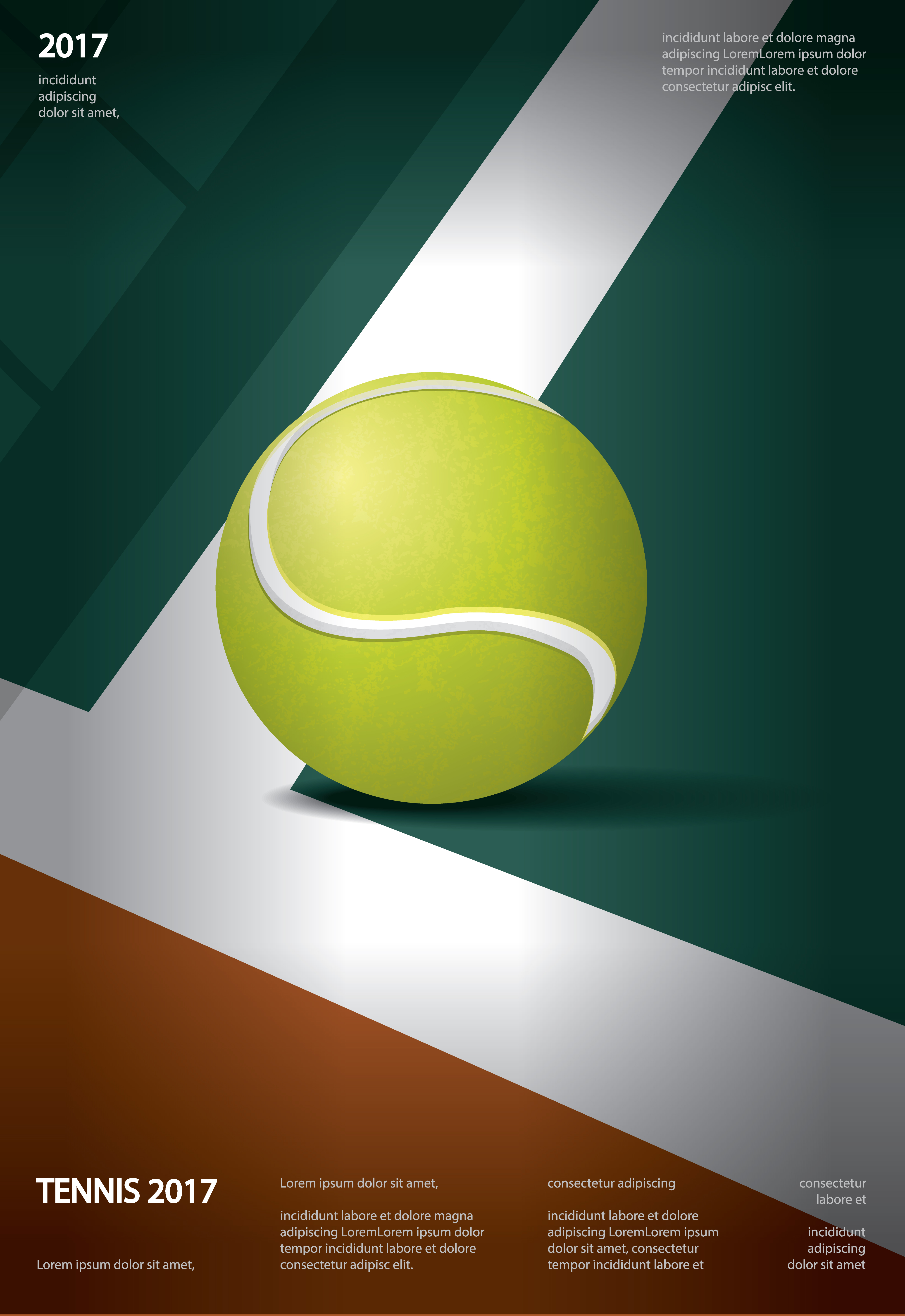 Campeonato de tenis cartel ilustración vectorial 641402 Vector en Vecteezy