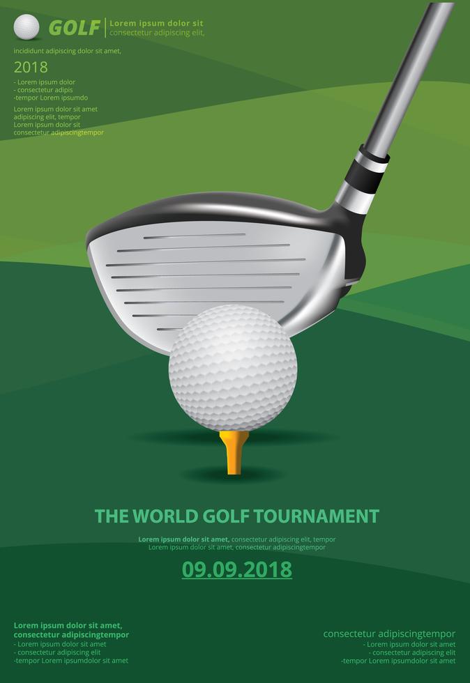 Poster Golf Championship Vector Illustration 641415 Vector Art at Vecteezy