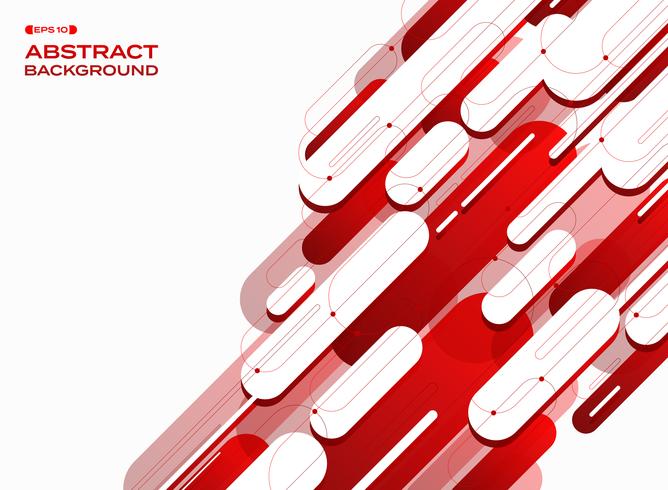 Abstract of futuristic technology gradient red lines pattern background. vector