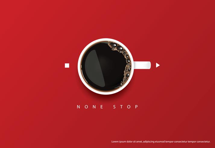 Coffee Poster Advertisement Flayers Vector Illustration
