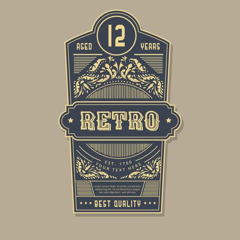 Retro Label Vector Collection