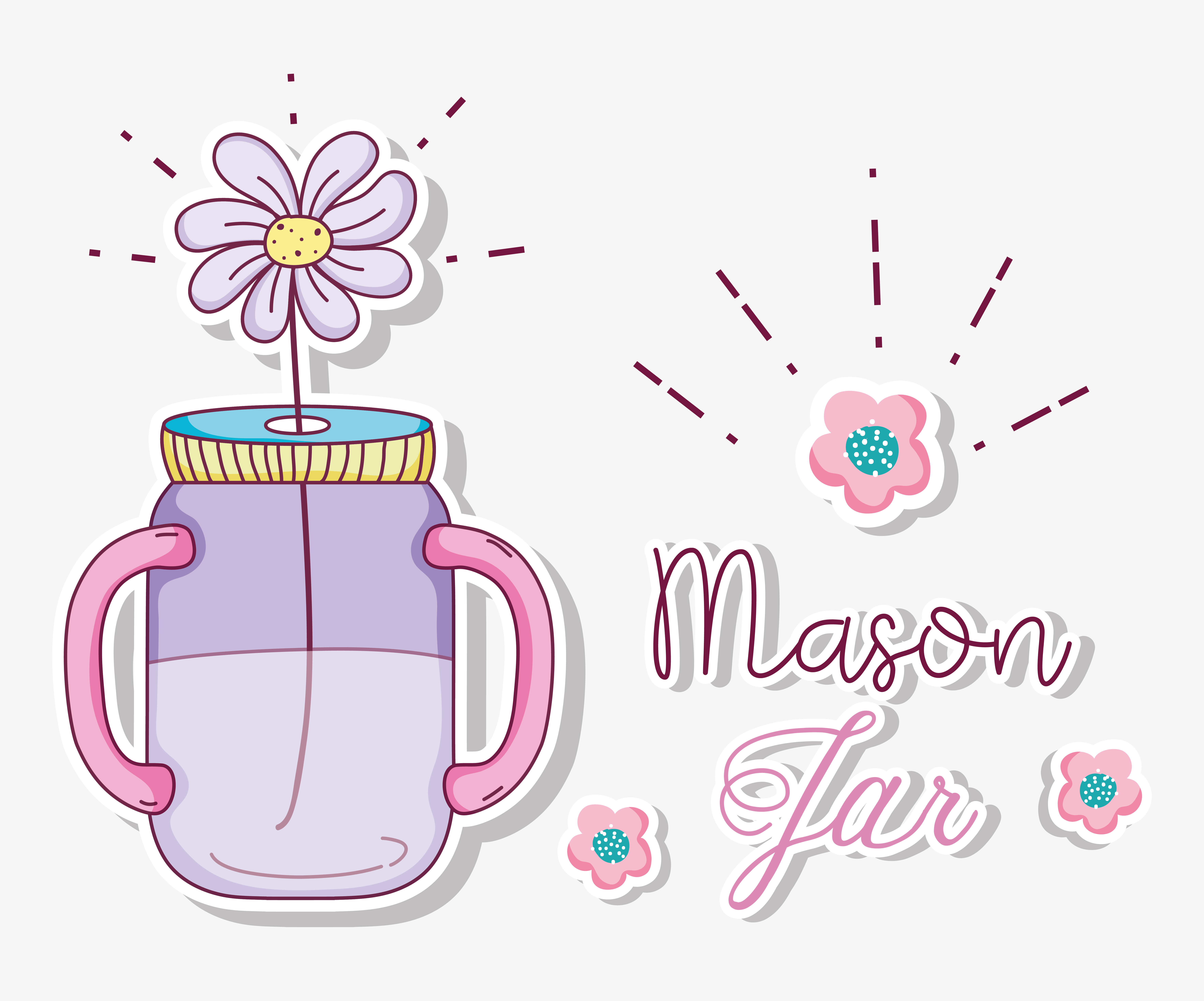 Free Free 81 Flower Mason Jar Svg SVG PNG EPS DXF File