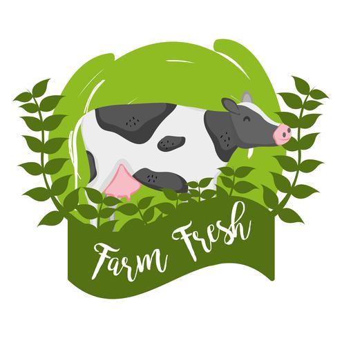 Farm fresh cartoons vector