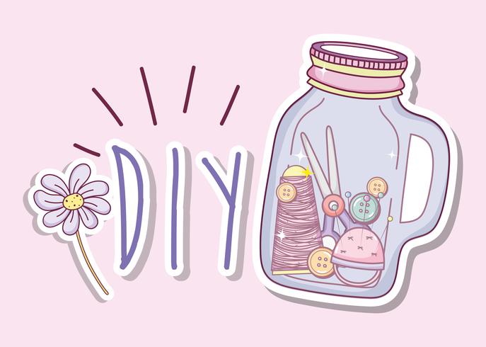 Do it yourself crafts concept vector