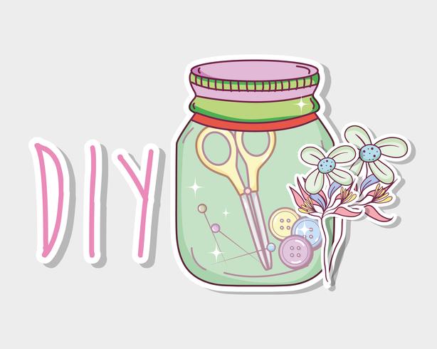Do it yourself crafts concept vector