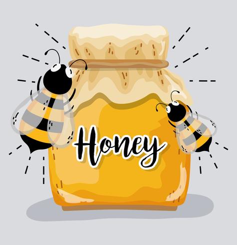 Farm fresh honey vector