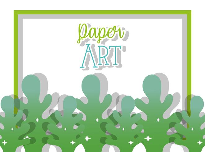 Dibujos animados de arte de papel vector