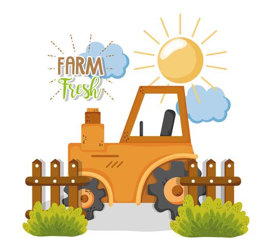 Farm fresh cartoons vector