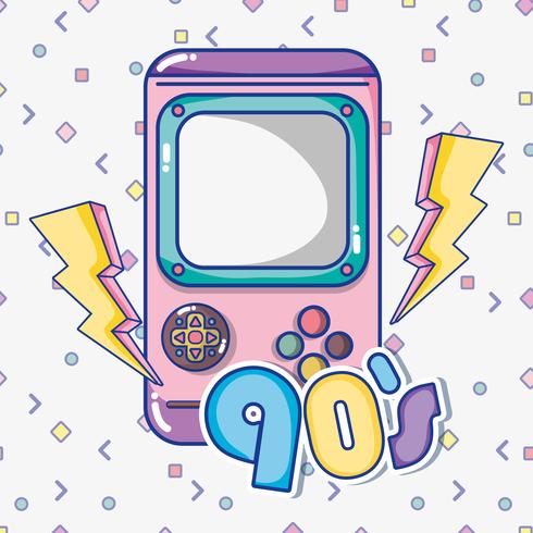 Pop art 1990s cartoons vector