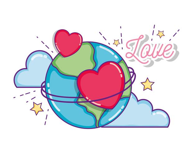 Cute love cartoons vector