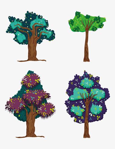 Set of trees vector