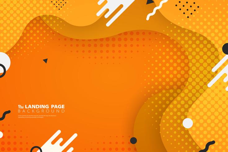 Abstract colorful landing page web shape decoration background. illustration vector eps10