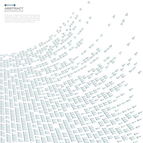 Resumen de fondo de patrón de malla de tecnología de triángulo azul, vector
