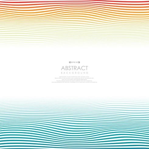 Abstract of nature summer colorful stripe line. vector