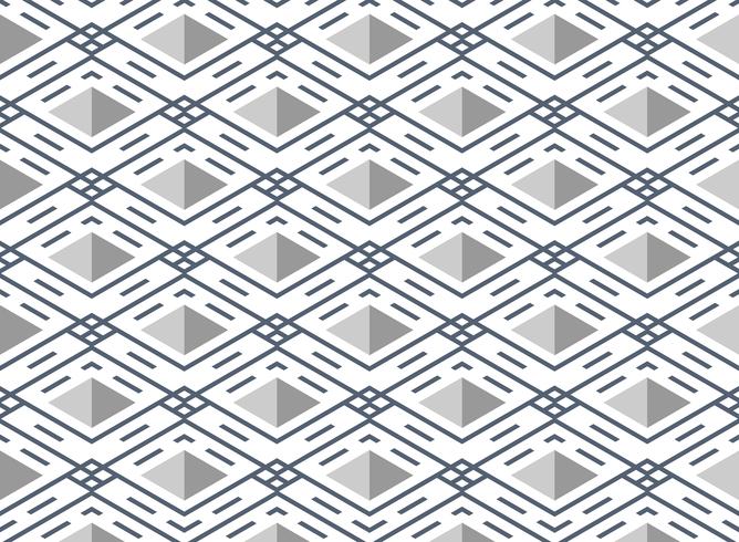 Abstract blue stripe line pattern square geometric background. vector