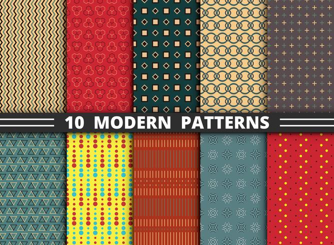 Abstract Modern Stylish Design Pattern Of Geometric Colorful Set