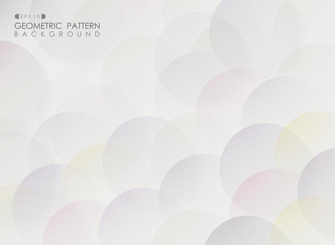 Abstract of colorful circle pattern geometric pattern background. vector