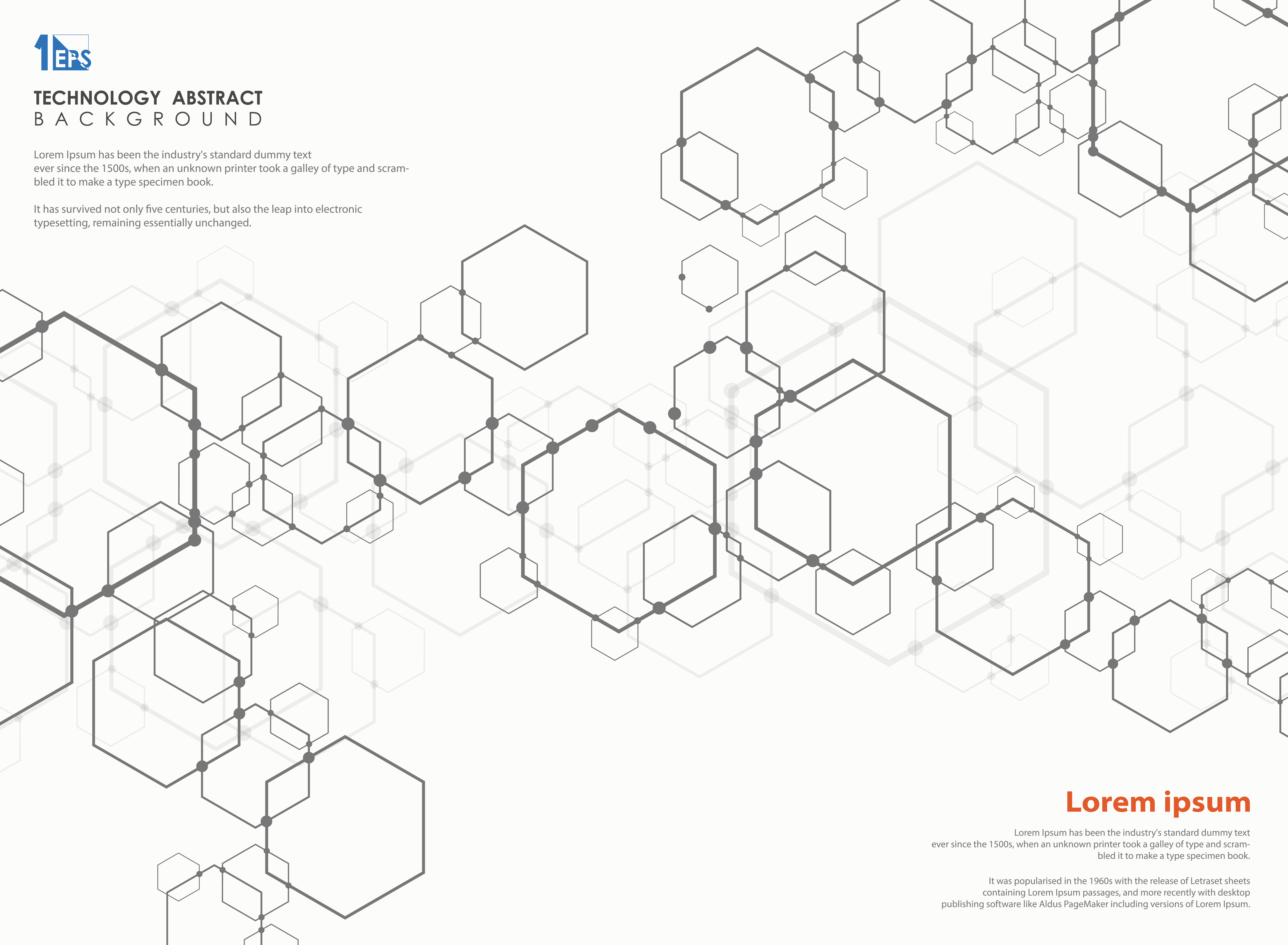 Abstract futuristic of technology pentagon modern design ...