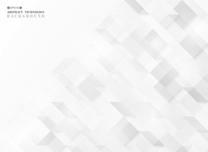 Abstract square geometric cube pattern technology design vector background. illustration vector eps10 