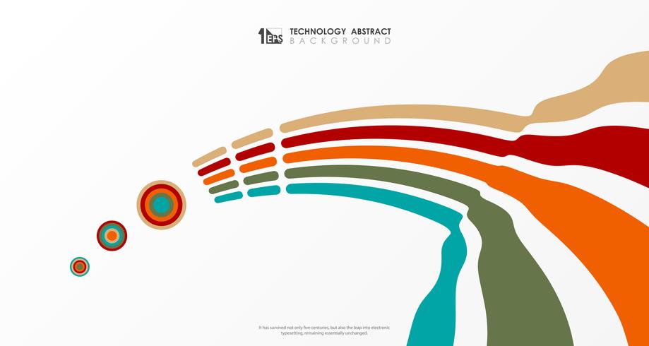 Línea colorida abstracta fondo de la raya del negocio de la cubierta del diseño del modelo del extracto moderno. ilustración vectorial eps10 vector