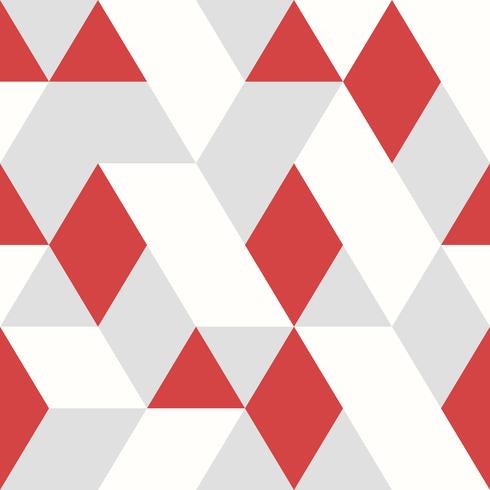 Abstract red triangles vector pattern design seamless style on white gray background. illustration vector eps10 