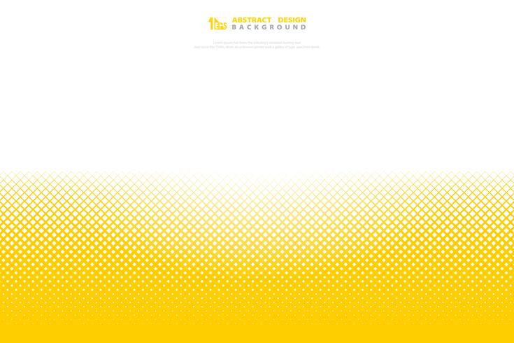 Abstract Yellow Color Halftone Minimal Geometric Pattern Square