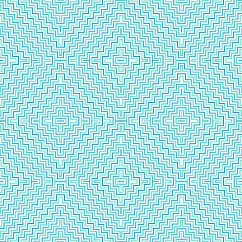 Abstract geometric square illusion pattern of blue and green color background.  vector